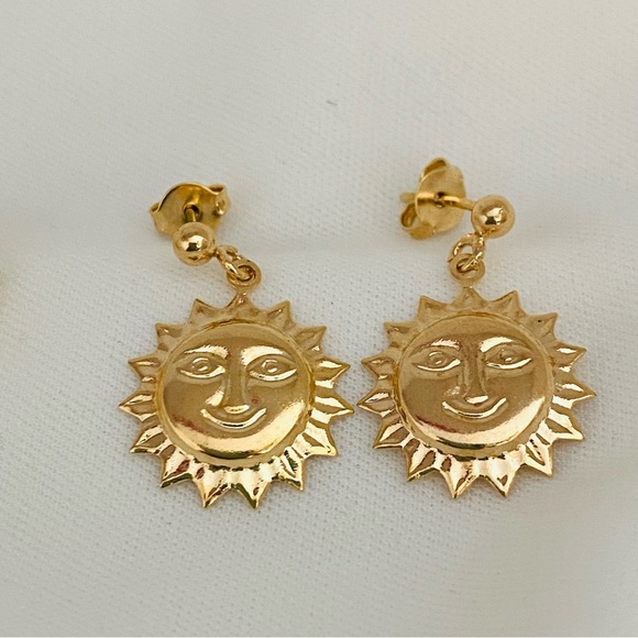 Sun Stud Earrings - Picture 5 of 13